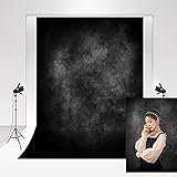 Kate Hintergrund 5x7ft/1.5x2.2m Farbverlauf Schwarz Grau Studio Foto Hintergrund Dunstiger Nebel Kunst Fotografie Hintergrund Hintergrund Magazin Werbung Shooting Photo Booth Youtube Video Hinterg