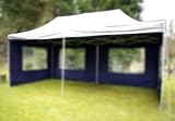 Nexos Pavillondach Ersatzdach Wechseldach für Profi Falt-Pavillon 3x6m - Dachplane 270g/m² PVC-Coating versiegelte Nähte wasserdicht – Farbe: weiß