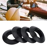 Magent 4 Stück Kajak Paddel Tropfringe/Durable Praktische Gummi Tropfringe für Kajak Kanu Rafting Paddel W