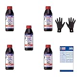 Brünte Feingrip Montagehandschuhe + 5x Original Liqui Moly 500ml Getriebeöl Gear Oil (GL4) SAE 80W 1401
