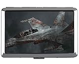 Silber Edelstahl Zigarettenetui, F 18 Hornet US Marine Corps Professionelle Visitenk