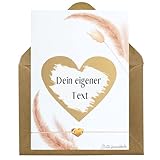 LeniSch Rubbelkarte zum selber beschriften mit Herz Armband | Verstellbares 18K Gold Herzarmband | Rubbellos zum selbst g