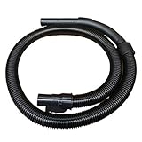Ersatzschlauch schwarz für Multi-Zyklon Staubsauger Turbotronic CV05, Saugschlauch inkl. Bogen und Luftschieb