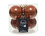 Decoris Weihnachtskugeln Glas 8cm x 6 Stück Christbaumkugeln terrab