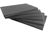 10 Stk. Rasterschaumstoff-Einlage für Eurobehälter Serie TK 400, 362x260x15mm, Rastermaß 15x15mm, aus PU, made in Germany