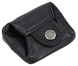 Gusti Kleingeldbörse Leder - Linus Münzbörse Wiener Schachtel Münzbeutel Coin Purse klein schw