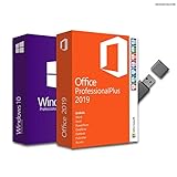 Windows 10 Professional & Office 2019 Professional Plus Bundle mit USB-Stick, Produktschlü
