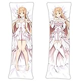 Sword Art Online SAO Asuna Yuuki Titania Erika Suteishia Anime Kissenbezug 150cmx50cm(60inx20in) Peach Skin Japanese Manga Pillowcase Umarmungskissen Dekokissen Bezug Zierkissenbezüg