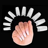 500 Stück Acryl Falsche Künstliche Nägel Tips, Natürliche Kunst Gefälschte Nägel Tipps Fake Nail Tips für D