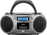 ECG CDR 999 DAB DAB+ / FM-Radio mit CD/Kassetten-Player, S