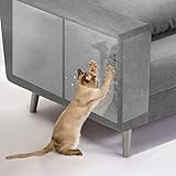 PetIsay Anti-Katzenkratzer-Möbelschutz - 43 cm* 30,5 cm, 8 Blatt-Selbstklebender Katzenklauenschutz für Sofa-Stopp Katzenkratzen Teppich-Couch-Eckenschutz Gegen Katzenk