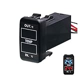 LIUXIAOKE Auto-Innen- / Außentemperaturanzeige, Dual-Temperatursensoren verwenden Fit für Toyota Hilux Vigo, Untersetzer, Corolla Ex, Y