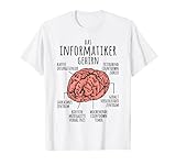 Informatiker Gehirn Programmierer Nerd IT Student Geschenk T-S