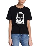 Prison Break John Abruzzi Black Face_MRZ1897 Top T-Shirt aus 100% Baumwolle für Frauen, T-Shirt für Sommer, Geschenk, Damen, lässiges Shirt - Schwarz - X-Groß