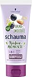 SCHWARZKOPF SCHAUMA Natur-Momente 3-in-1 Haarkur Haar-Smoothie Acai-Beere, Mandelmilch & Hafer, Finish für sehr trockenes & müdes Haar, 6er Pack (6 x 200 ml)