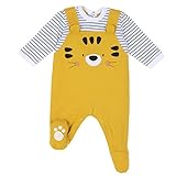 Chicco Unisex Baby Tutina Con apertura entrogamba Pyjamaset, gelb, 62