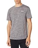 FILA Herren Short Sleeve Space Dye Crew T-Shirt, grau, X-Groß