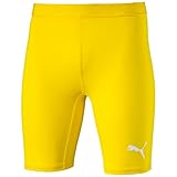 PUMA Herren Hose TB Shorts Tights, Cyber Yellow, L