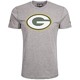 New Era Green Bay Packers - Tshirt - NFL - Team Logo - Heather Grey - L, Grau/Green-Bay-Packers, 11073669