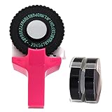 Mini-Label-Drucker-3D Mini Etikettendrucker Klicken Kleine Modell Etikettendrucker Manuelle DIY Schriftzug Maschine Präge Schreib