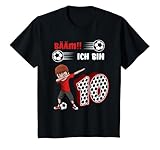 Kinder 10. Geburtstag Fußball Deutschland - 10 Jahre Junge T-S