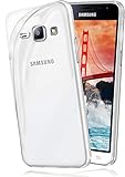 moex Aero Case kompatibel mit Samsung Galaxy J1 (2016) - Hülle aus Silikon, komplett transparent, Klarsicht Handy Schutzhülle Ultra dünn, Handyhülle durchsichtig einfarbig,