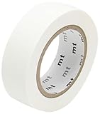 mt Washi Masking Tape Klebebandrolle matt weiß