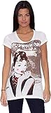 Ed Hardy T-Shirt Hollywood-Land weiß L