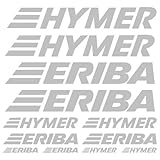 myrockshirt HYMER ERIBA Aufkleber Aufkleber Wohnmobil Camper Wohnwagen Caravan Camping Sticker 12 Stücke ca.30cm Aufkleber Autoaufkleber Sticker Decal ohne Hintergrund UV&Waschanlag