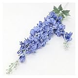 XIAOXUANMY Künstliche Blumen 87 cm Violet Delphinium DIY Orchidee Bouquet Silk hyazinthe Continental künstliche Blumen Hochzeit Home Party Weihnachten Dekoration (Farbe : Blau)