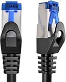 KabelDirekt – 30m – Netzwerkkabel, Ethernet, LAN & Patch Kabel (überträgt maximale Glasfaser Geschwindigkeit & ist geeignet für Gigabit Netzwerke, Switches, Router, Modems mit RJ45 Eingang, Silber)