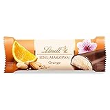 Lindt Orangen-Marzipan Riegel | 25 x 50g im Thekendisplay | Pures Orangen-Marzipan mit dunkler Schokolade | Feinherbe Alpenmilch-Schokolade | Schokoladen Großpackung