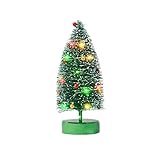 KPCB Weihnachtsbaum künstlicher Mini Weihnachtsdeko Glitter Tischplatte Baum 24