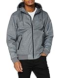 Quiksilver Herren Wasserdichte Kapuzenjacke Brooks 5K - Wasserdichte Kapuzenjacke für Männer, Medium Grey Heather, M, EQYJK03603