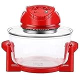 JIEZ Heißluftfritteuse für den Heimgebrauch 1300W 12L Konventioneller Backofen Bräter Heißluftfritteuse Turbo Elektroherd Multifunktionsbacken  Kochen mit Rezep