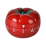 Jayron JR-WG017 Eieruhr, Küchentimer Tomaten-Cartoon-Motiv, mechanischer Countdown, Küchenweck