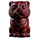 HUBINDAM Buddha-Statue Pterocarpus Santalinus 5 cm Tier Skulptur Tiger Büro Dekoration Feng Shui Auto Hängen Echtholz Maskottchen Kollektion (Size : 2.9cm)