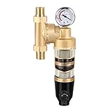 LITINGT Filterelement Vorfilter Filter - Wiederverwendbarer Wasserfilter für das ganze Haus Vorfiltersystem Schutz, spülbarer Vorfilter Filtration 40-60 Mikron V
