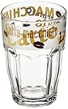 Bormioli Rocco 516170 Happy Hour Latte Macciato Kaffeeglas, 370 ml, Glas, transparent, 6 Stück