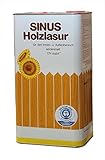 4 x 5 Liter Sinus Holzlasur / Holzschutzlasur - verschiedene Farbtöne (Palisander)