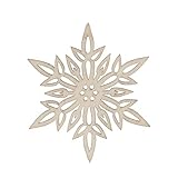 FEIZAO 10 Stück Schneeflocke Anhänger Weihnachtsdeko Holz Weihnachtsanhänger Basteln Weihnachtsschmuck 2021 Hängende Charms DIY Anhängerweihnachtsdeko Holzanhänger Christbaumanhänger Geschenkanhäng