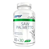 SFD Saw Palmetto - 90 Tabletten je Verpackung | 1000mg hochdosiert | Sägepalme Prostata Prostatabeschwerden | Nahrungsergänzung