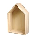 RAYHER 62594000 Holz Rahmen Haus FSC Mix Credit, 24 x 16 x 8