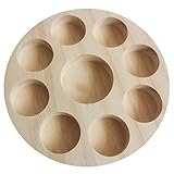 Haorw Schmuckkästchen, Holz Display für ätherische Öle Aufbewahrungs-Organizer-Halter-Ständer 9 Fächer Essential O