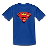 Spreadshirt DC Comics Superman Logo Used Look Kinder T-Shirt, 98-104, Royalb