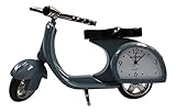 Miniatur Uhr - Motorroller ca 10x6 cm - Vintage Uhr - Sammleruhr mit hochwertiger Geschenkbox