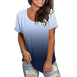 Twothirds Shirt Mavble T Shirt Damen Bluse Weiß Damen Tshirt Kurzarm Hemdbluse Damen Tshirt Mit Gummizug Am Saum Damen Damenshirts Sommer Longshirts Damen Sommer Party Shirts Damen Top Sommer D