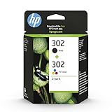 HP 302 (X4D37AE) Multipack Original Druckerpatronen 1xSchwarz, 1x Farbe für HP DeskJet 1110, 213x, 363x, HP ENVY 452x, HP OfficeJet 383x, 465x, 52x