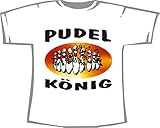 Pudel König; Kegeln T-Shirt weiß, Gr. XXXL