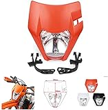 An Xin Orange Universal Scheinwerfer Scheinwerfer Verkleidung 2017 Kunststoff Frontlight Motocross Enduro Motorräder Motorrad Streetfighter EXC SXS SX EXC XC XCF XCW XCFW SXF SMR MX EGS 50–525